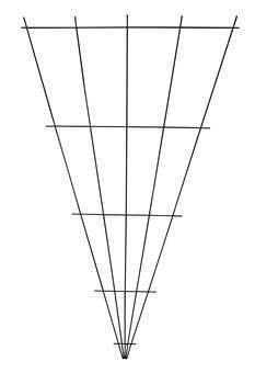 Treillage éventail : acier, L.75xh.140cm