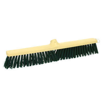 Brosse balai: fibre polypro monture pvc 60cm