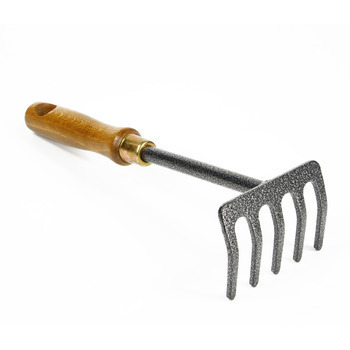 Rateau fleurs 5 dents manche ergonomique