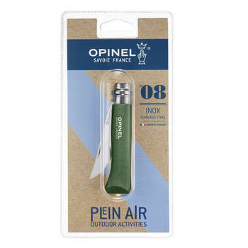 Couteau multiusage n°08 avec lame en inox kaki