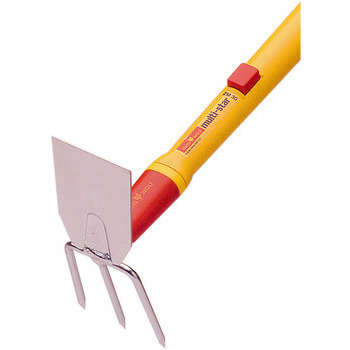 Serfouette : tête acier 3 dents L. 7cm + panne
