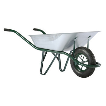 Brouette prem's galvanisée 90 litres 1 roue gonflé