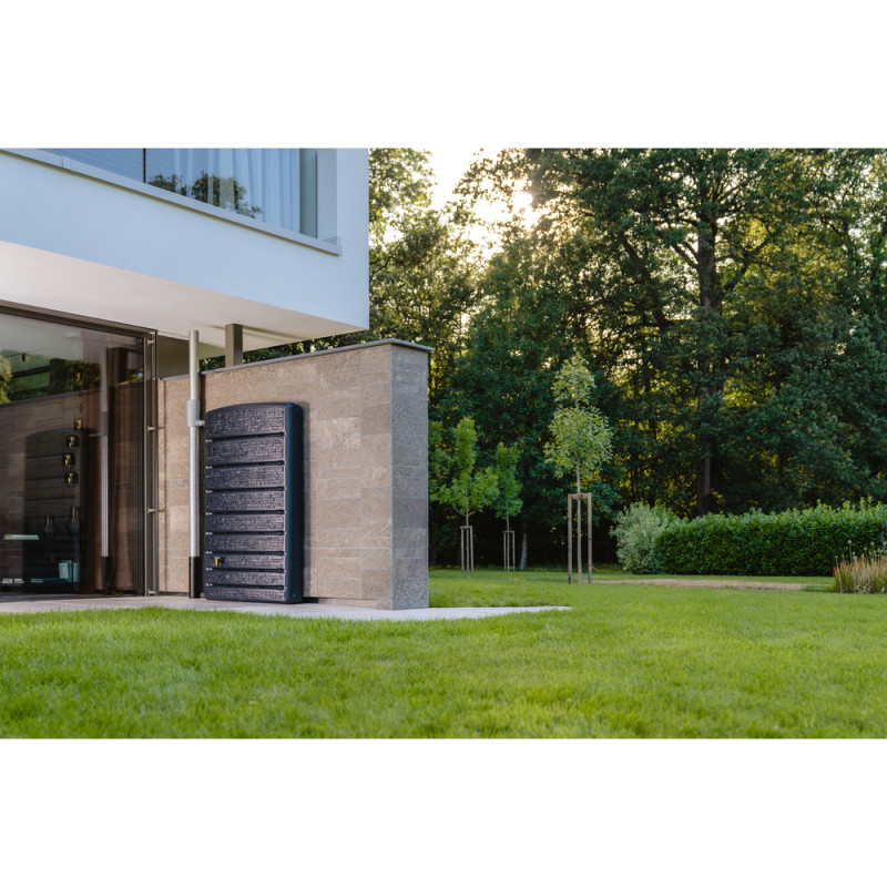 Cuve murale extra slim stone 400L gris