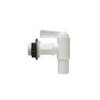 Robinet PE 3/4 : en polyéthylène blanc