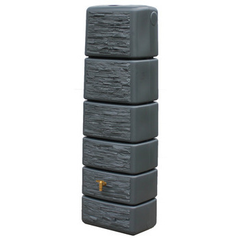 Récupérateur d'eau Cuve Slim StoneDecor Gris : L37