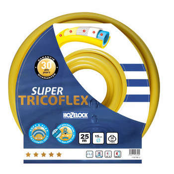 Tuyau d'arrosage Super Tricoflex : jaune, Ø15-L10m