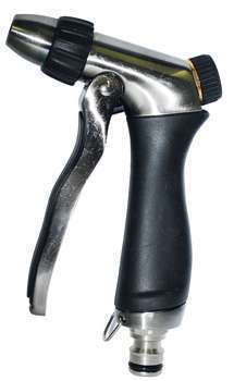 Pistolet métal brossé avec régulateur de débit