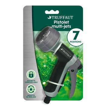 Pistolet douche métal multi-jets 7 positions