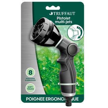Pistolet métal à pomme arrosage 8 jets