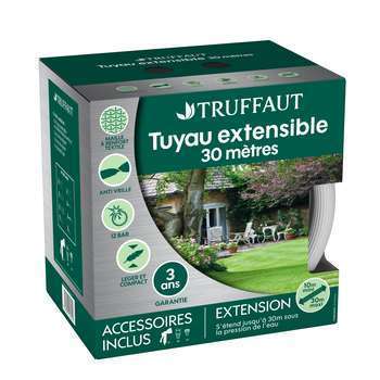 Tuyau d'arrosage extensible 30m