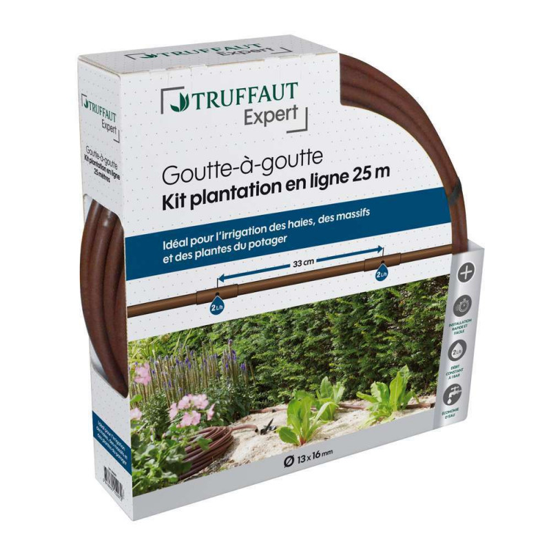 Kit d'arrosage goutte à goutte pour haies Ø. 13X16