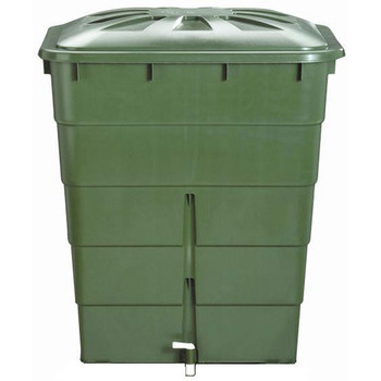 Cuve Rectang. 300 L Complète Vert avec Couvercle,