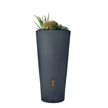 Récupérateur d'eau Réservoir Vaso 2en1 Gris : L58x