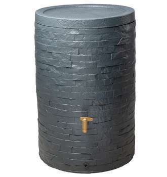 Récuperateur d'eau arondo 250 litres gris design -