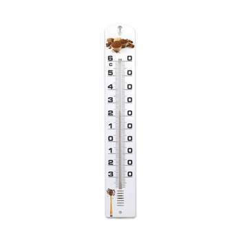 Thermomètre plastique blanc épices 40cm