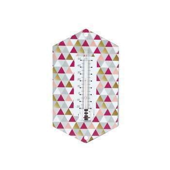 Thermomètre tôle peinte multi scandinave 15cm