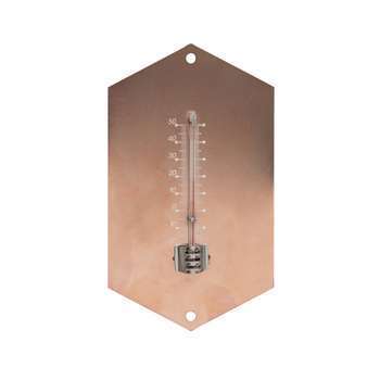 Thermomètre tôle peinte cuivré copper 15cm