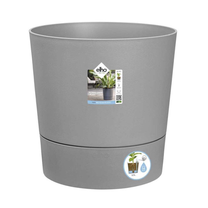 Pot Greensense Aqua Care ciment Rond, avec Réservo