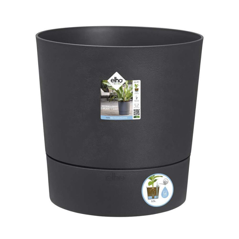 Pot Greensense Aqua Care ciment rond, avec réservo