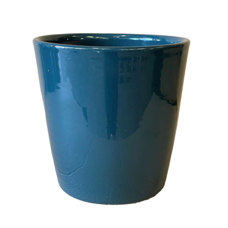 Pot Odyssée Urbain bleu - D.23xH.21cm