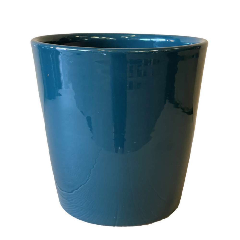 Pot Sydney Urbain bleu - D.25xH.29cm