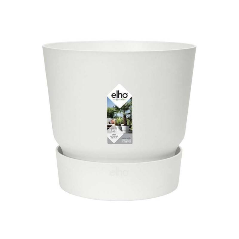 Pot de fleurs Greenville Rond 16 - Blanc - Ø16xH.