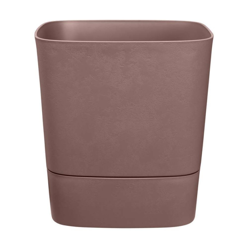 Pot Greensense Aqua Care carré brun argile - 30 x