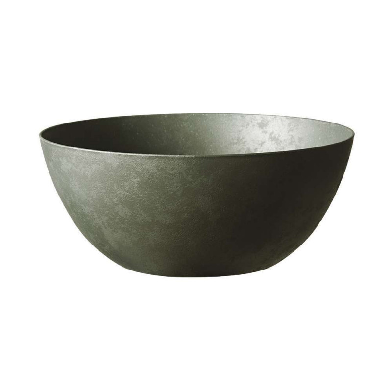 Coupe : plastique, kaki, D.38,9xH.16,4cm