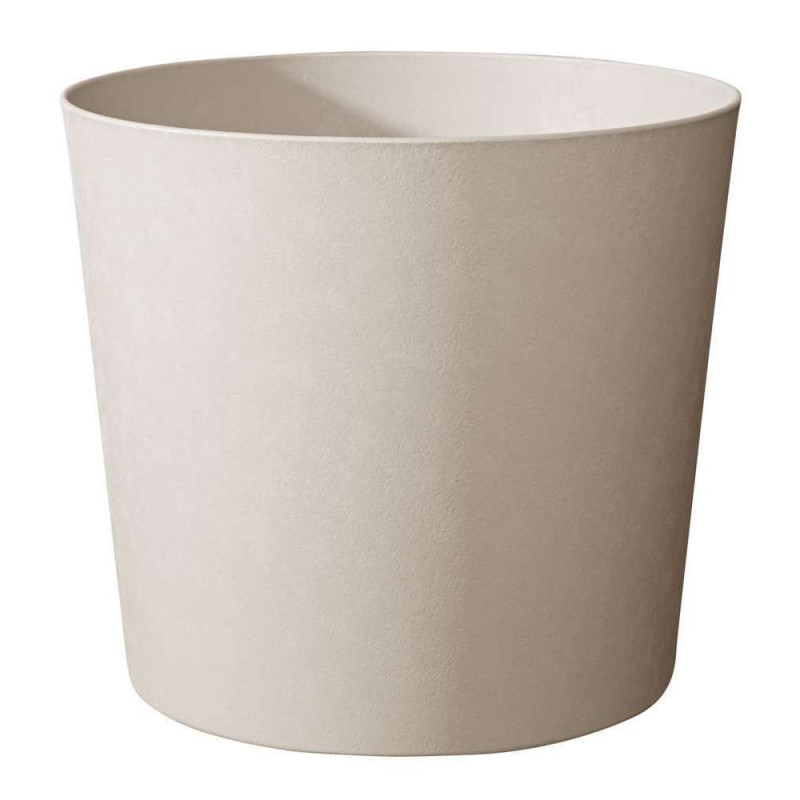 Pot conique: plast., beige, D.58,1xH.48,6cm