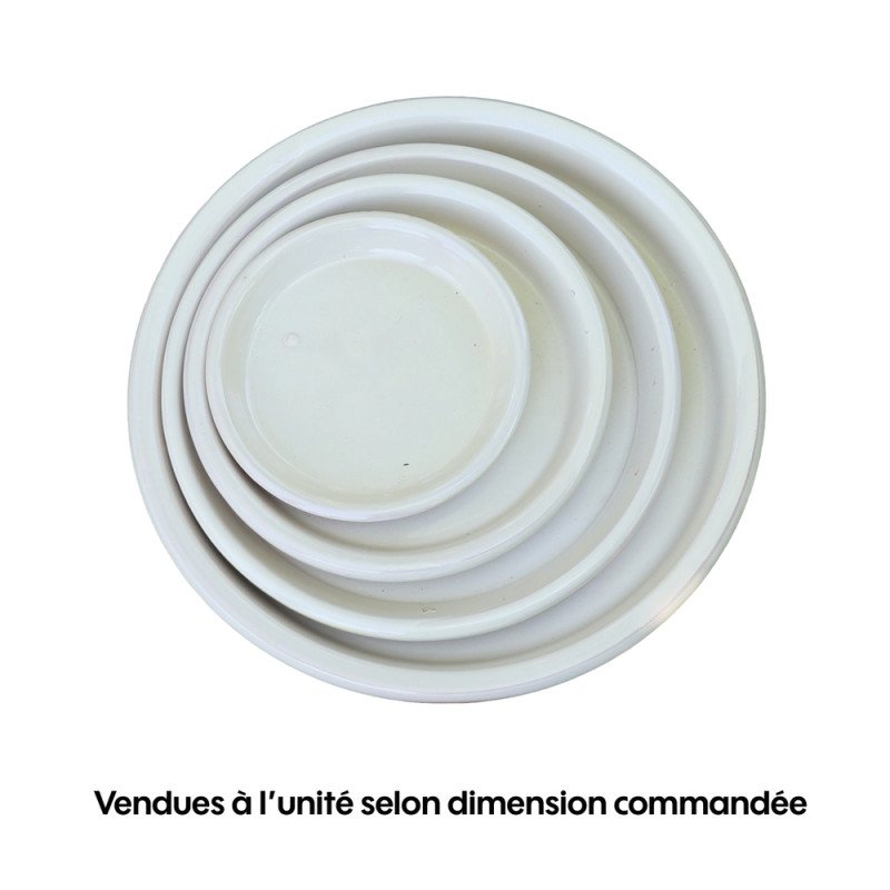 Soucoupe crème - D. 28cm