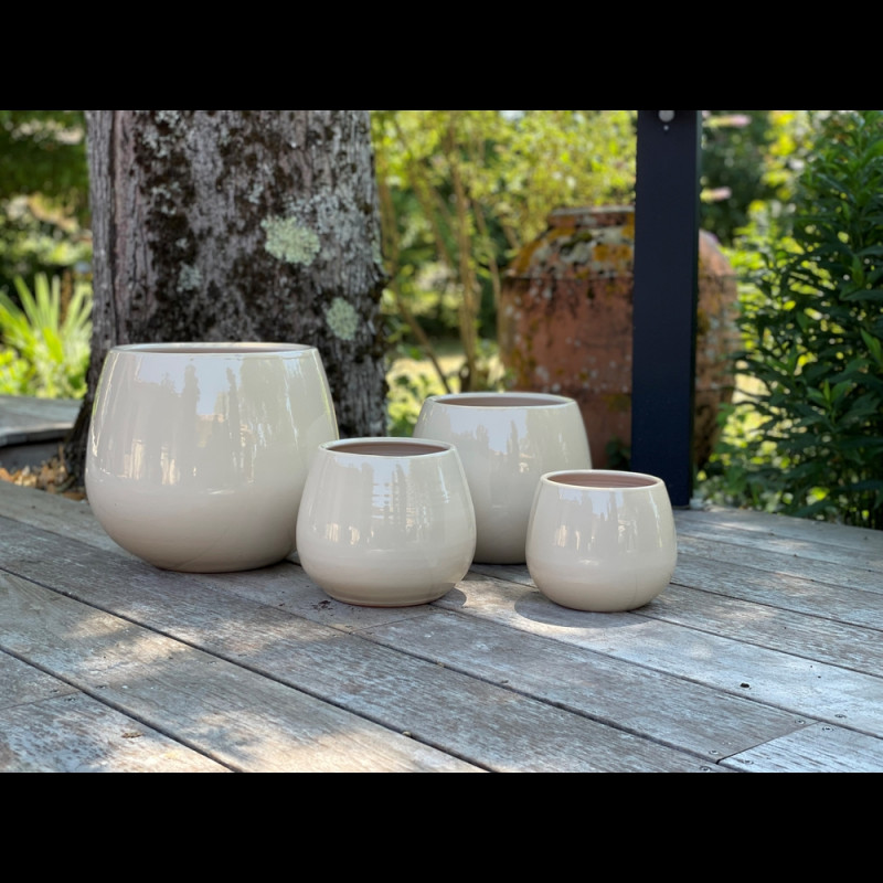 Pot Cancale crème D21 x H21 cm