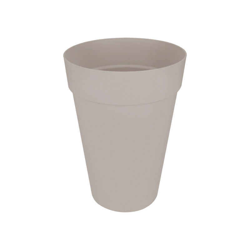 Pot Loft Urban rond haut gris chaud - D. 42cm