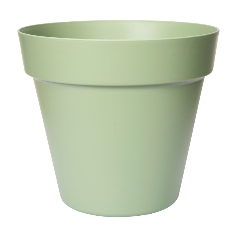 Pot de fleurs en plastique 100% recyclé Paris vert