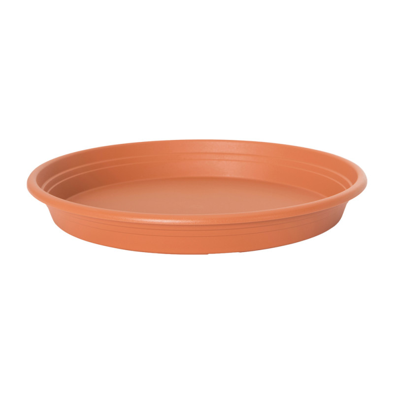 Soucoupe universelle ronde terre cuite - D. 25cm