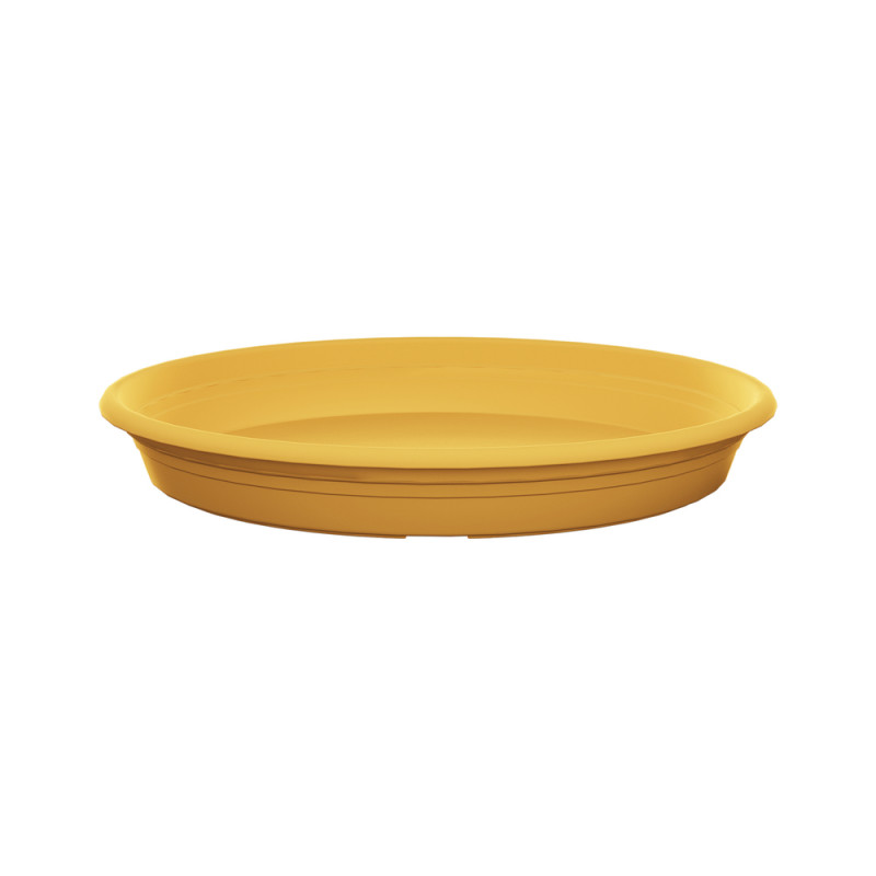 Soucoupe universelle ronde moutarde - D. 25cm