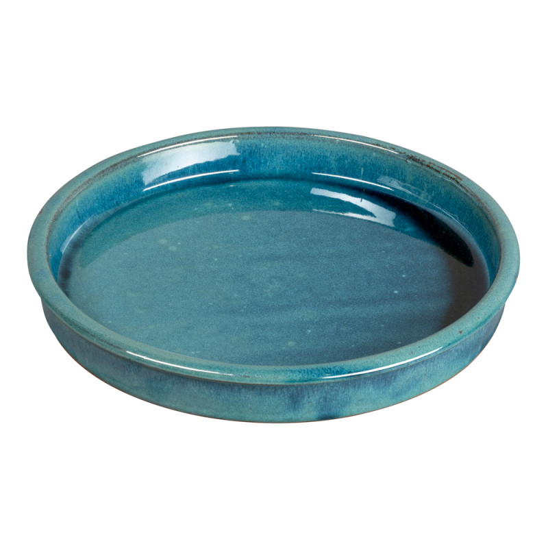 Soucoupe Shanghai ronde bleu - D. 45cm