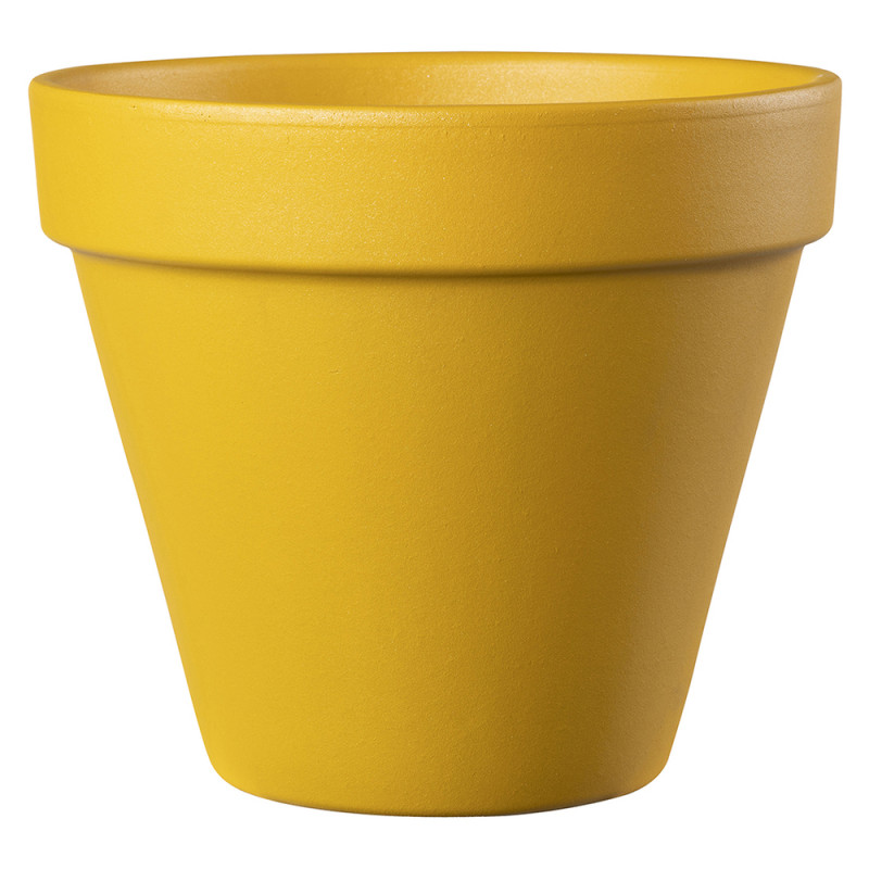 Pot Vaso Colorama Citron, en terre cuite - D. 20cm