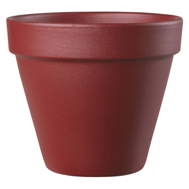 Pot Vaso Colorama Grenat, en terre cuite - D. 15cm