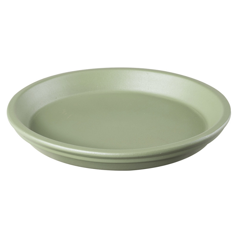 Soucoupe Colorama en terre cuite, coloris sauge -