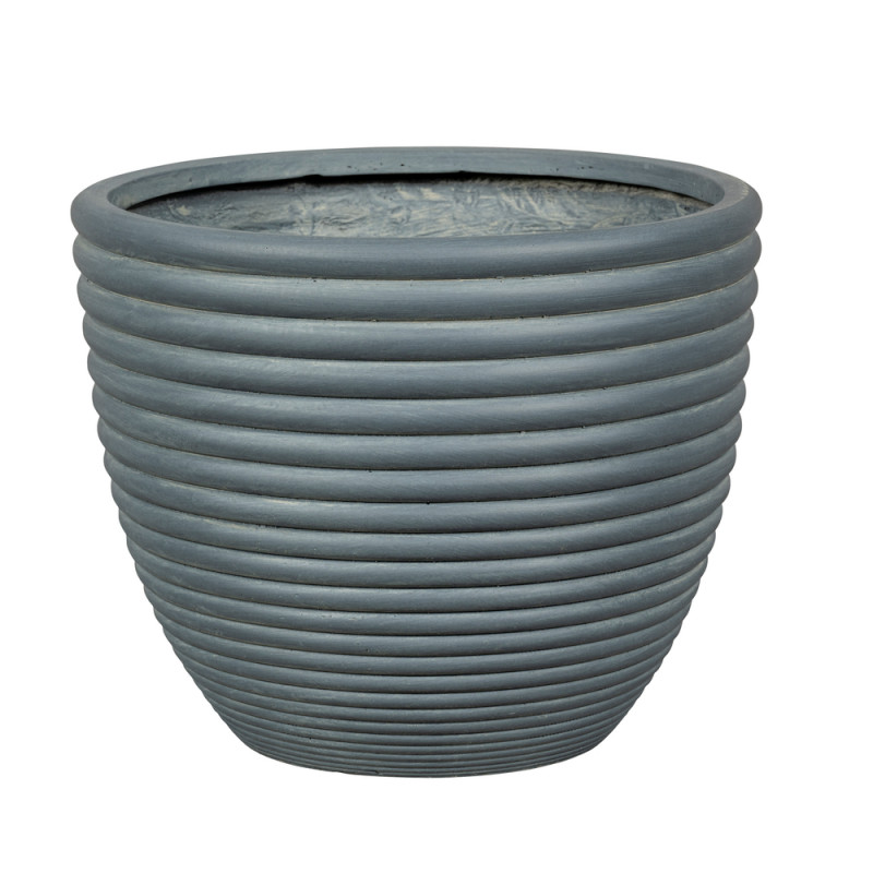 Pot Regina avec relief 04 gris foncé - D. 24xH. 19