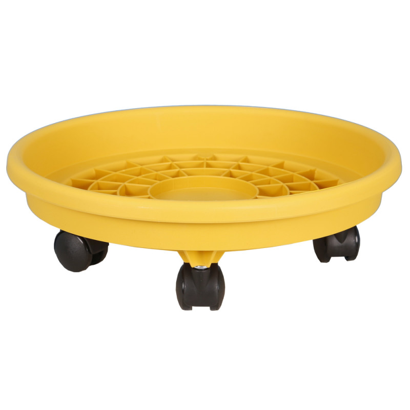 Soucoupe à roulettes jaune - D. 40cm