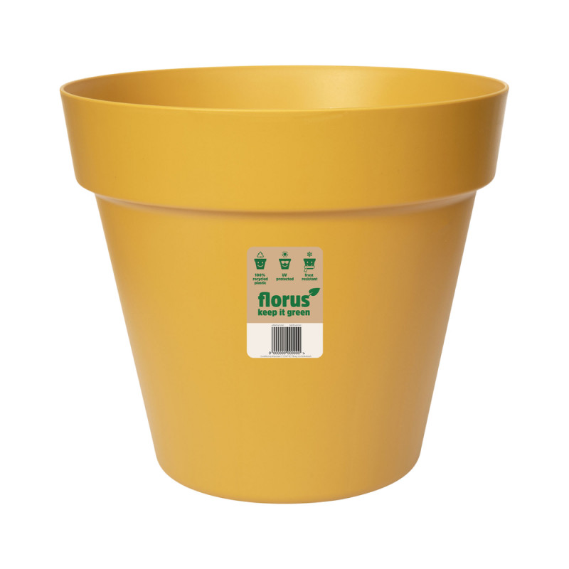 Pot de fleurs en plastique 100% recyclé Paris mout