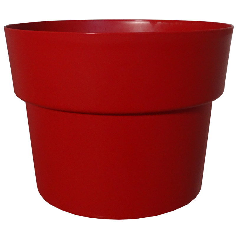 Pot rond CocoriPot, coloris rubis - D. 43xH. 33,5c