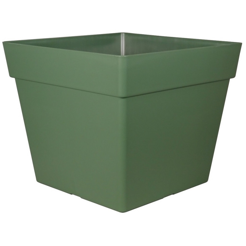 Pot carré Enzo 50, coloris Mélèze - L48,5xl48,5xH4