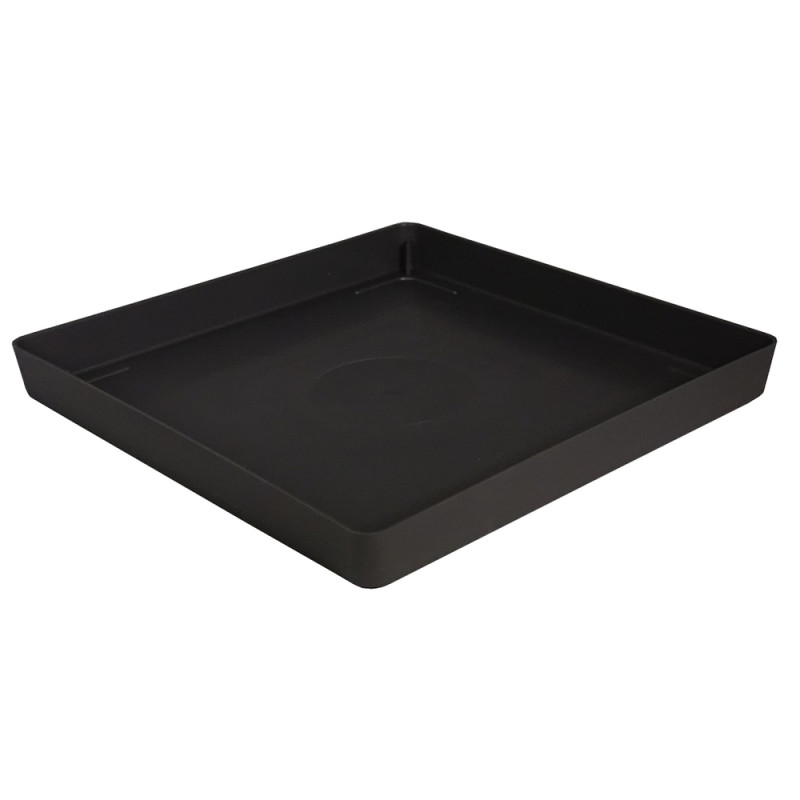 Soucoupe carrée Enzo 24cm, pour pot carré Enzo 30c