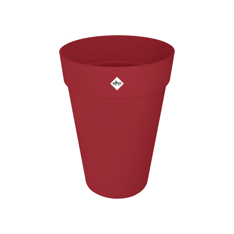 Pot Loft rond haut, coloris rouge théâtre - D. 42x