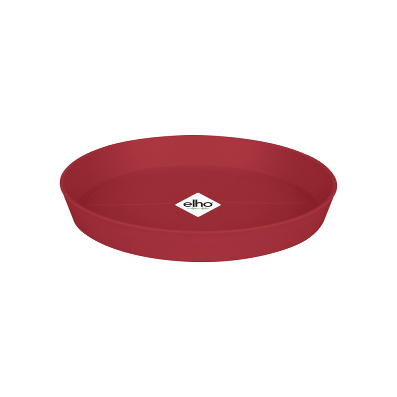 Soucoupe Loft ronde, coloris rouge théâtre - D. 30