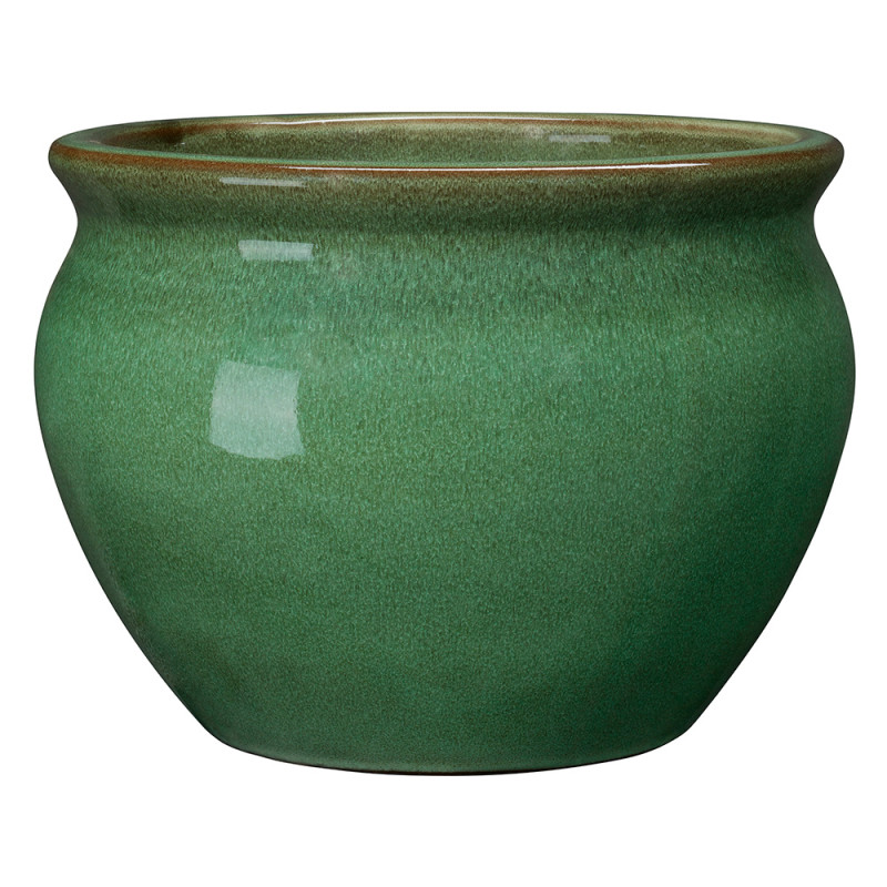 Pot Méditerranée, terre cuite émaillée, coloris ol