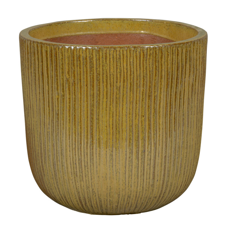 Pot Verti, coloris champagne D22xH21cm
