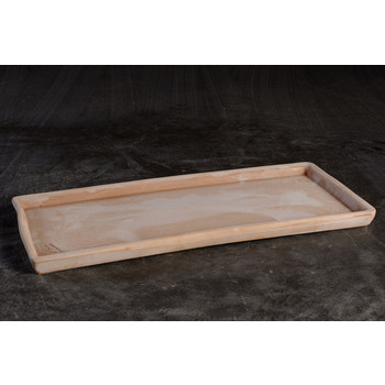 Soucoupe rectangulaire en terre cuite L. 60cm